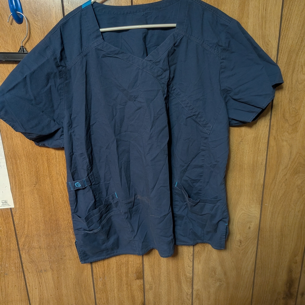 WonderWink Men's Dark Blue Scrub Top